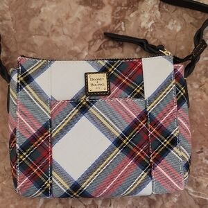Dooney & Bourke White Tartan Marlee Crossbody Bag